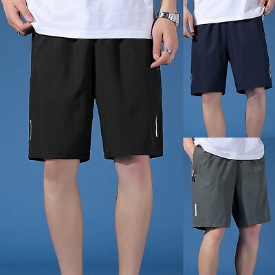 #ad #ad Comfortable Men Short Sportswear Summer Training Trunks Breathable Gym $17.44