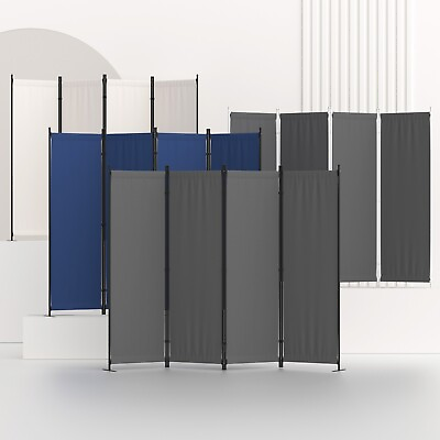 #ad 4 Panel Room Divider Folding Privacy Partition Screen Freestand for Office Home $42.99