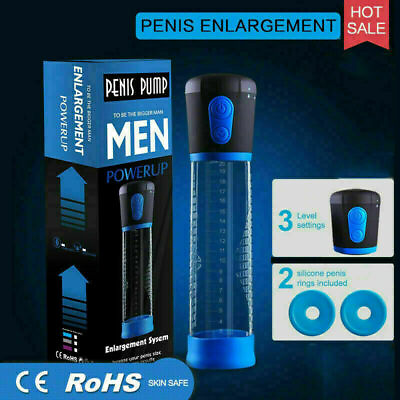 #ad Vacuum Penis Pump for Male ED Enhancement Erectile Enlargement Penis Enlarger BG $23.99