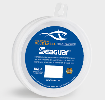 #ad Seaguar Blue Label Fluorocarbon Leader Clear Fishing Line 50 Yards Select Lb. $53.18