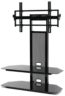#ad TransDeco TV Stand w Mount for 35 80quot; LCD LED OLED TV TD560BCH Black NEW $215.00