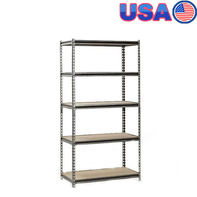 #ad Steel Shelving Unit Storage Home 800 Lbs Capacity Per Shelf 5 Adjustable Shelves $126.83