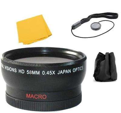 #ad 58mm Digital Vision Wide Angle Lens for Canon XC10 XC15 XF405 XF400 Camcorder $36.39