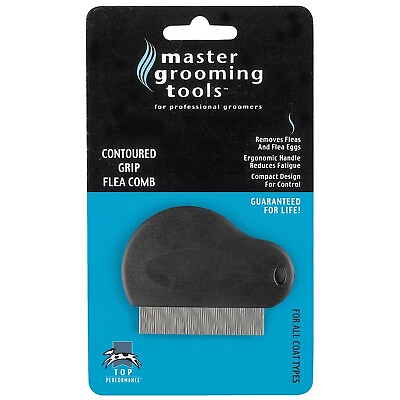 #ad Master Grooming Tools Contoured Grip Flea CombsErgonomic Combs for Removing ... $43.64