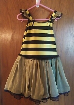 EUC Girls BEE Dress Size 4 Net Skirt and Wings DOLLIE amp; ME Halloween Costume $6.99