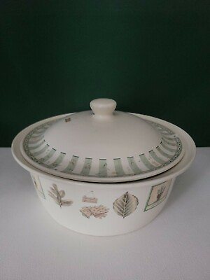 #ad Naturewood by Pfaltzgraff 2.5 Qt Round Covered Casserole Dish Leaves Garden $77.99