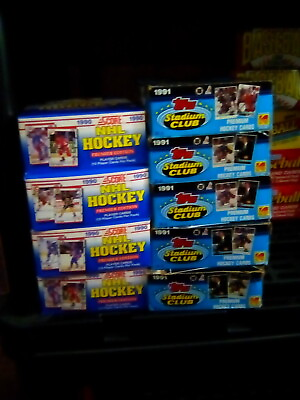 #ad Huge Bulk Lot of 108 Unopened Old Vintage NHL Hockey Cards in Wax Packs NEW $16.99