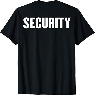 #ad NEW BACK PRINT Security Guard Event Security Officer Security Gift T Shirt S 3XL $23.27