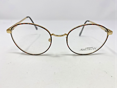 #ad Liberty American PRINCETON LA 9 53 20 135 Demi Amber Gold Eyeglasses Frame HK61 $40.00
