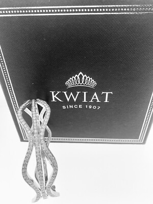 #ad KWIAT 18K WHITE GOLD DIAMOND WAVE BRACELET . . NEW WITH BOX amp; TAGS $14000.00