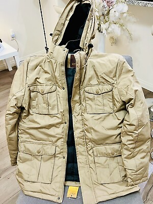 #ad Mens winter jackets size large Beige Color $49.00