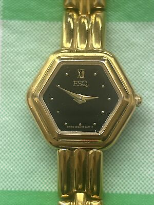 Esquire ESQ Gold Tone Swiss Made Women’s Quartz Watch $19.95