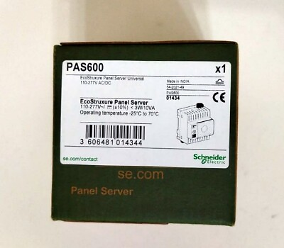 #ad SCHNEIDER ELECTRIC PAS600 EcoStructure Panel Server Universal Wireless $699.00