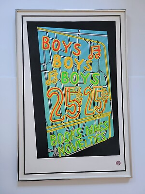 #ad Limited Edt 67 90 Pencil signed Serigrath quot;BoysBoysBoys quot; By CINDY WOLSFELD 82 $375.00