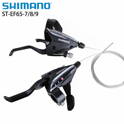 Shimano ST EF65 3 7 8 9 21 24 27 Speed Brake Shifter Sets V Brake Fit EF51 Black $14.49