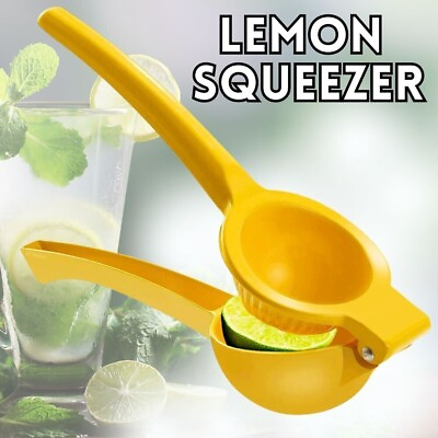 #ad Kitchen Lemon Orange Citrus Lime Squeezer Juicer Portable Hand Press Metal Tool $10.99