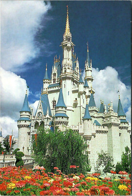 #ad Vintage Disney Walt Disney World Cinderella#x27;s Castle Postcard Ships FREE $5.00