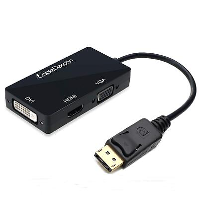 Multi Function Displayport Dp to HDMI DVI VGA Male to Female 3 in 1 Adapter C... $18.08