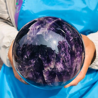 #ad 5.58LB Natural Beautiful Dream Amethyst Quartz Crystal Sphere Ball Healing 133 $178.00