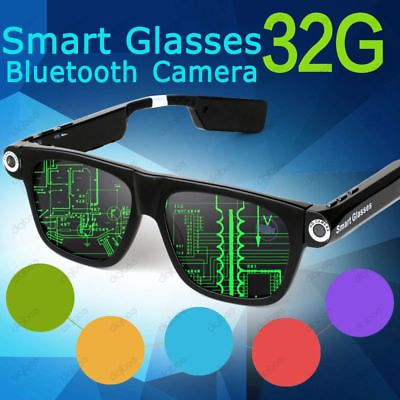 #ad Smart Glasses Bluetooth Camera HD Video Recording Sports Outdoor Driving Eyewear $200.97