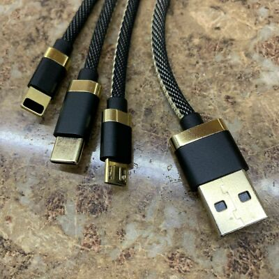 #ad NEW Fast USB Charging Cable Cell Phone Cord Charger Type C USB C Micro USB 3 in1 $2.77