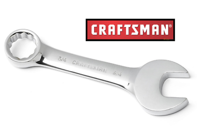 #ad NEW CRAFTSMAN Polished Stubby Wrench Metric SAE Choose any Size Fast Shipping $16.95