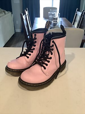 #ad Doc Martens Pink Patent Leather Girls Youth Size 13 $27.00
