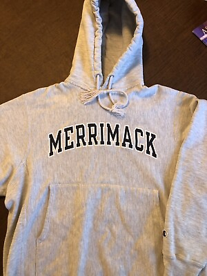 #ad Vintage Merrimack College Champion Hoodie Sweatshirt Medium $30.00