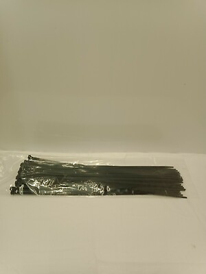 #ad Extra Long Heavy Duty Black Big Cable Industrial Zip Ties 50 Pack $19.43