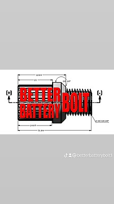 GM Side Post Battery Terminal Bolts quot;Better Battery Boltquot; 1 pair 19115561 $9.99