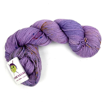 #ad One Hank Zombie Yarn Hand Dyed Cotton Linen Blend Purple Sun Multicolor 100 Gr. $20.00
