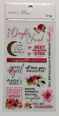#ad Daughter Clear Flat Scrapbooking Stickers by Recollections $2.69