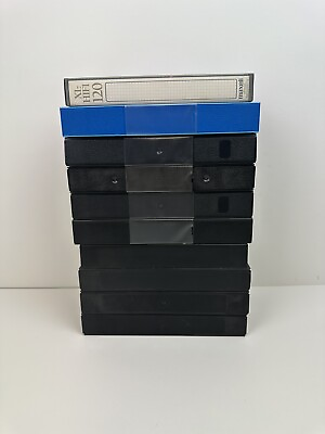 #ad Lot Of 10 Blank VHS Tapes With 9 Clamshell Cases $16.06
