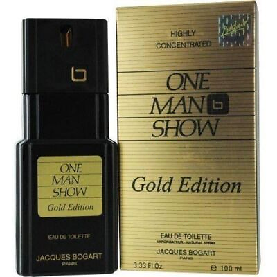 #ad ONE MAN SHOW GOLD EDITION by Jacques Bogart 3.3 3.4 oz EDT Men New In Box $16.90