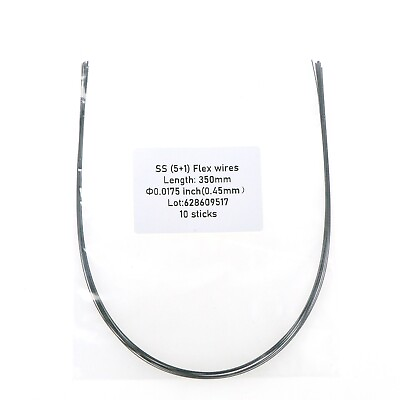 Dental Orthodontic Stainless Steel Lingual Twisted Retainer Flex Wires 150 350mm #ad $118.99