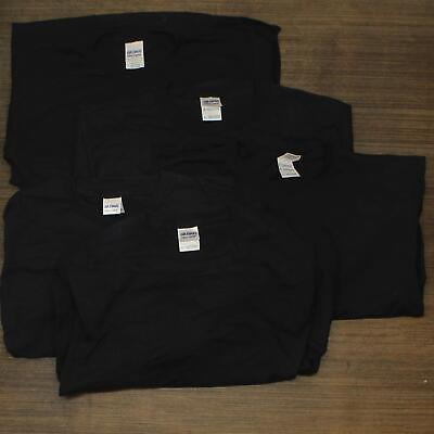 #ad Gildan Ultra Cotton Youth Long Sleeve T Shirt 2400B Black L $11.25