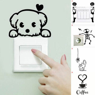 #ad Personalized Switch Sticker Paster Wallpaper 3D Art Room Decor Mural Wall Decals $1.99