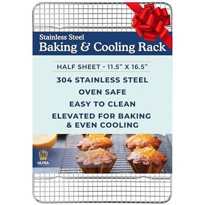 #ad Heavy Duty Cooling Rack for Cooking and Baking 100% Stainless Steel Baking ... $32.56