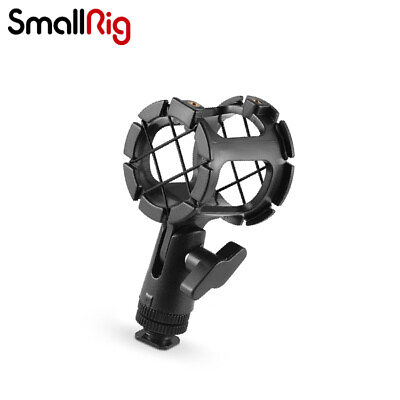 #ad SmallRig Microhone Shock Mount Holder Mic Cradle w Cold Shoe for Boompoles 1859 $8.00