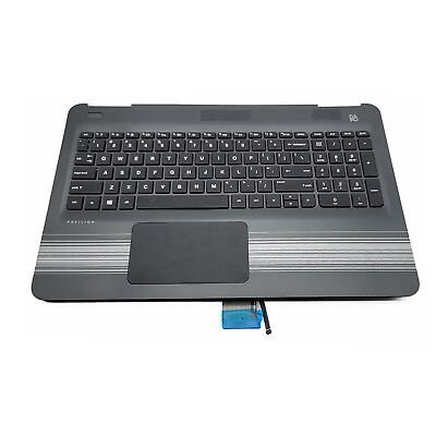 Black Palmrest Backlit Keyboard Touchpad 856035 001 For HP Pavilion 15 AU 15 AW $362.59