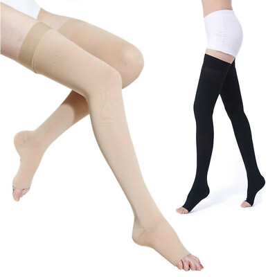 #ad Compression Stockings Women Men Thigh High Socks Relieve Leg Pain Reduce Edema $29.99