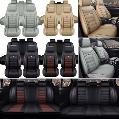 #ad For Toyota RAV4 FrontRear Car Seat Covers 5 Seats Protector Leather Full Set $85.90