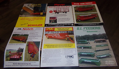 #ad 6 lot 80#x27;s 2000#x27;s cattle feeding equipment brochures nice shape used $15.99