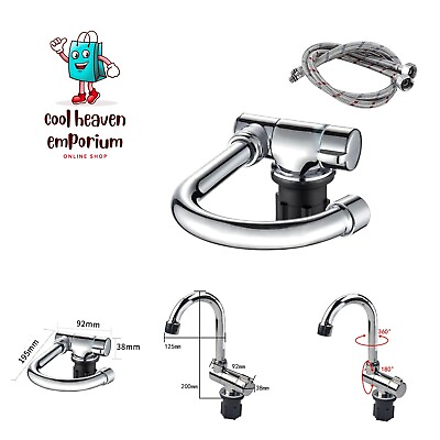 360 Degree Swivel Faucet Folding Hot and Cold Water Faucet Kitchen Bathroom R... $90.99
