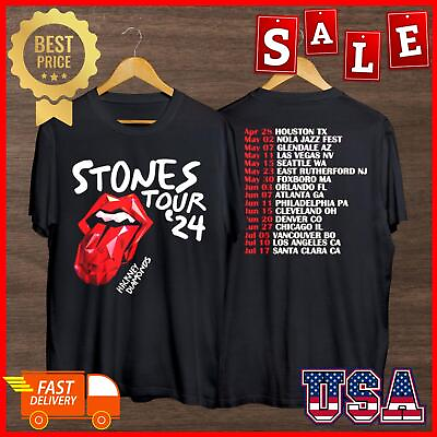 #ad HOT. The Rolling Stones Hackney Diamonds Tour 2024 Unisex Classic T Shirt $30.99