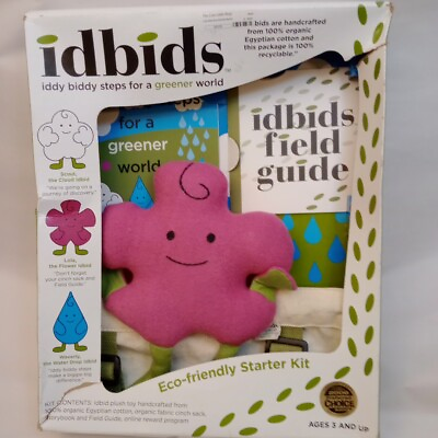 #ad idbids Lola Flower Eco Starter kit Torn Box Unopened Plush W Sac Field Guide $9.95