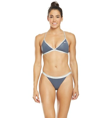 New Nike Womens Flash T Back Bikini Top And Bottom Set Size Large Discontinued $86.00