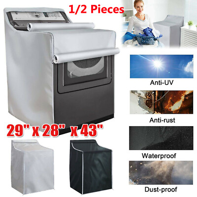 1 2PK Washing Machine Protect Cover Laundry Dryer Dustproof Waterproof Case Home $18.99