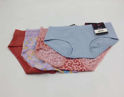 #ad No Boundaries Womens Hipster Panties Underwear Blue Purple Cheetah 4 Pack Sz XS $14.99