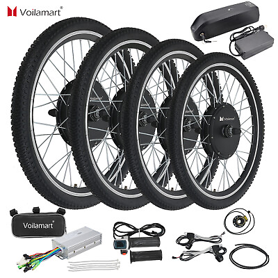 #ad Voilamart Electric Bike Bicycle Motor Conversion Kit Rear Front Wheel Motor Hub $159.99